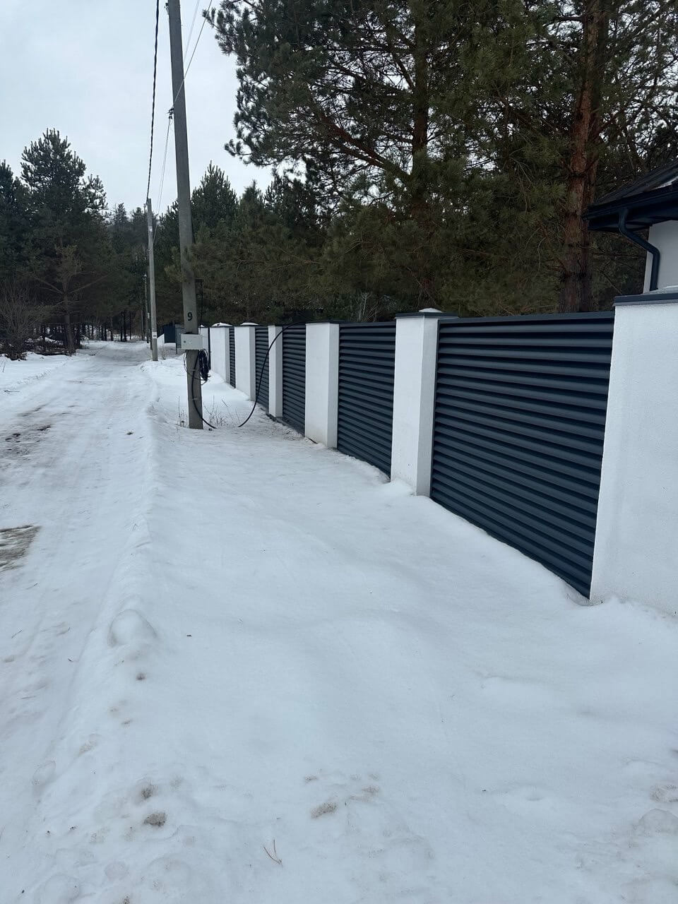 Забор-жалюзи 76м RAL7024/7024 Серый Графит двусторонний МАТТЕ фото 5 в Ростове-на-Дону