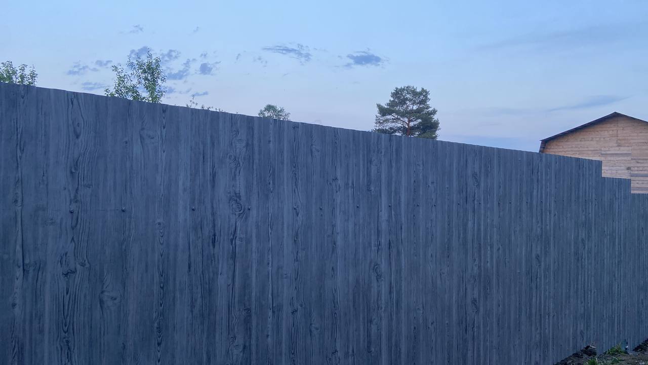 Забор из профнастила НС-10 42м Светлая Береза SteelArt фото 4 в Ростове-на-Дону